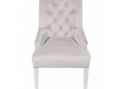 Gray Designer Chesterfield Chairs Upholstered Chair Set Textile Chairs x10 Single-Seater Set